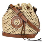 Louis Vuitton Noe BB Shoulder Bag Drawstring Raffia Natural