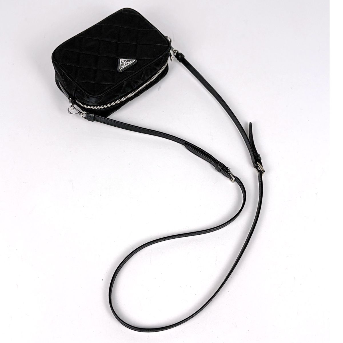 Prada Shoulder Bag Quilted 2-Way Nylon Nero — view 6