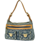Louis Vuitton Baggy PM Shoulder Bag Monogram Denim Blue