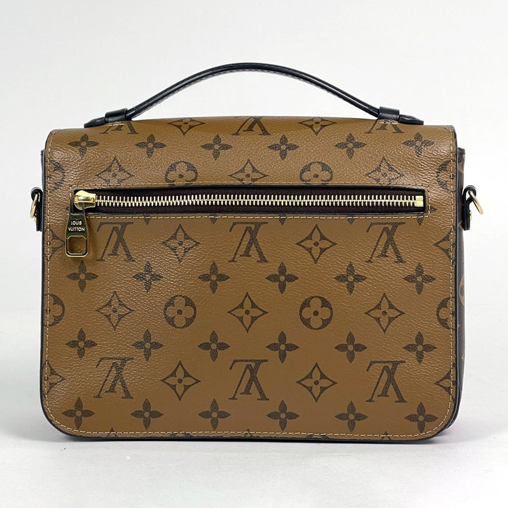 Louis Vuitton Pochette Metis MM 2-Way Shoulder Bag Monogram Reverse Brown — view 3