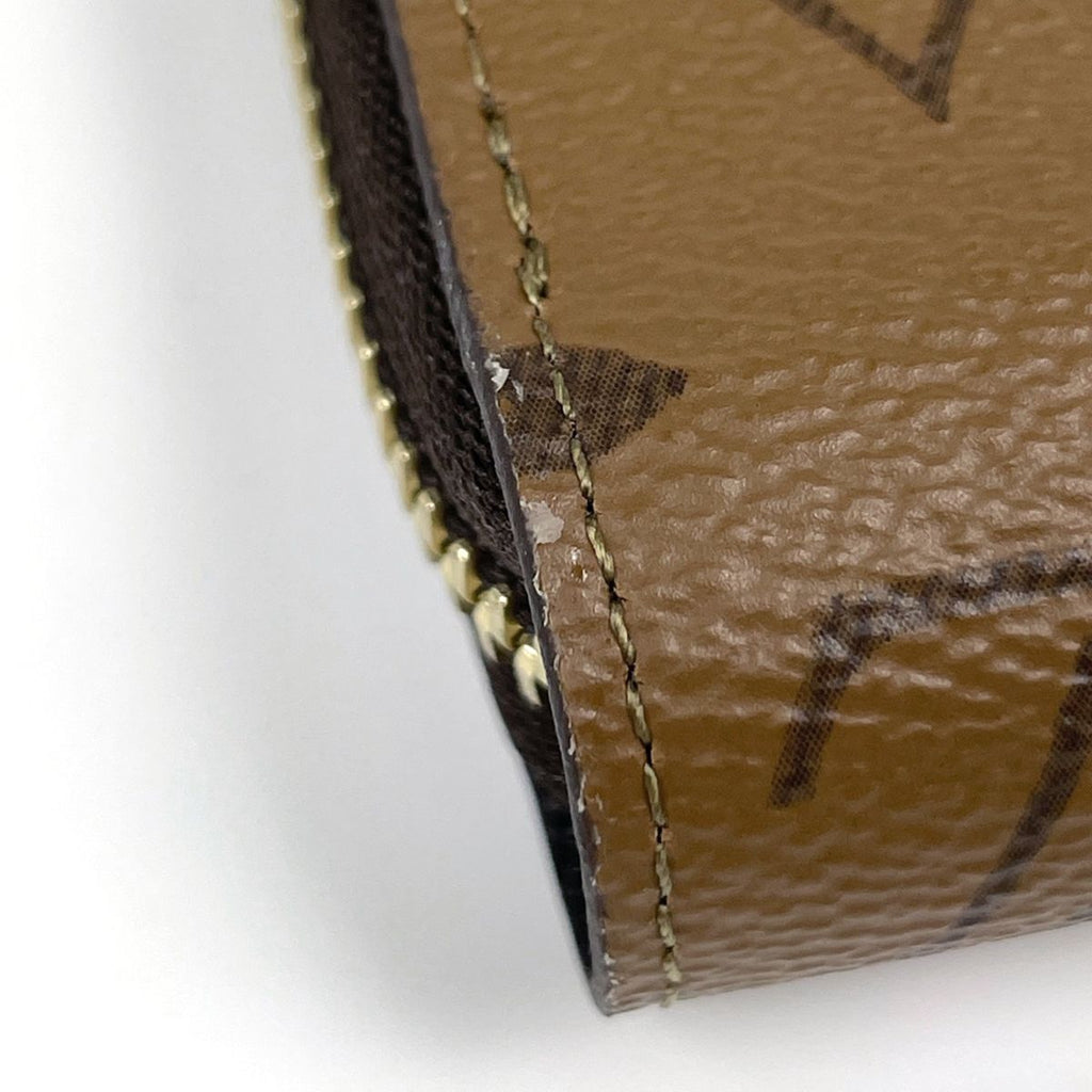 Louis Vuitton Zippy Wallet Zip Around Monogram Reverse Brown — view 3
