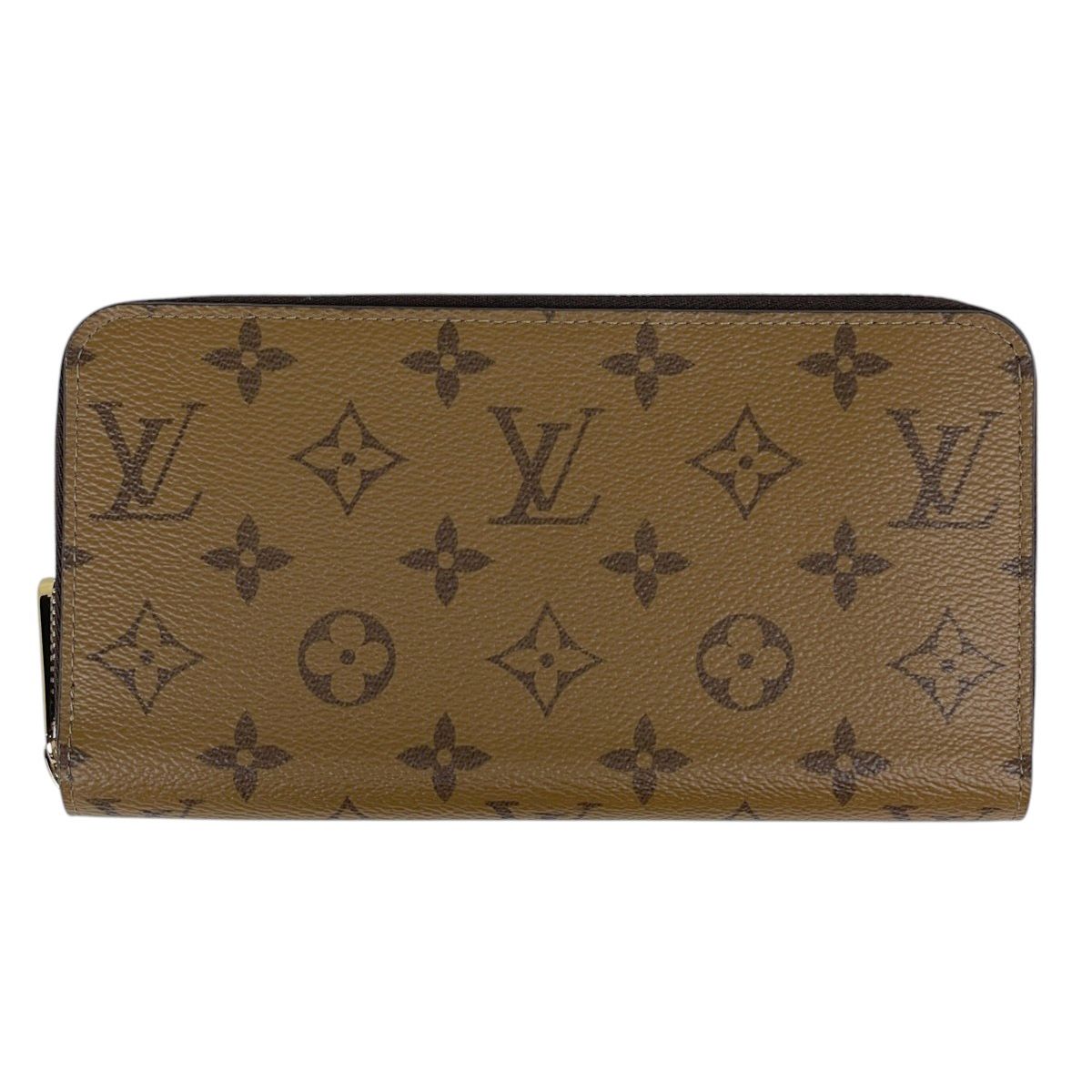 Louis Vuitton Zippy Wallet Zip Around Monogram Reverse Brown