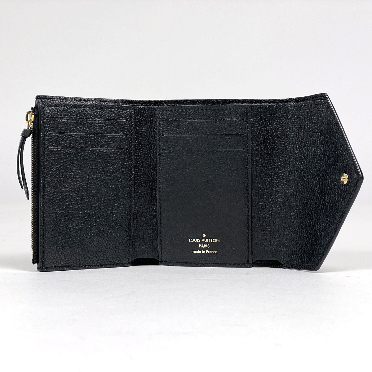 Louis Vuitton Portefeuille Victorine Trifold Wallet Bicolor Monogram Empreinte — view 6
