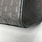 Gucci Shoulder Bag Emily Medium Micro Guccissima Horsebit Leather Gray — view 3