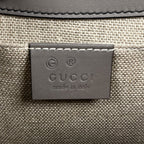 Gucci Shoulder Bag Emily Medium Micro Guccissima Horsebit Leather Gray — view 7