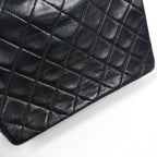 Chanel Shoulder Bag Quilted CC Logo Single Flap Leather Black — view 5