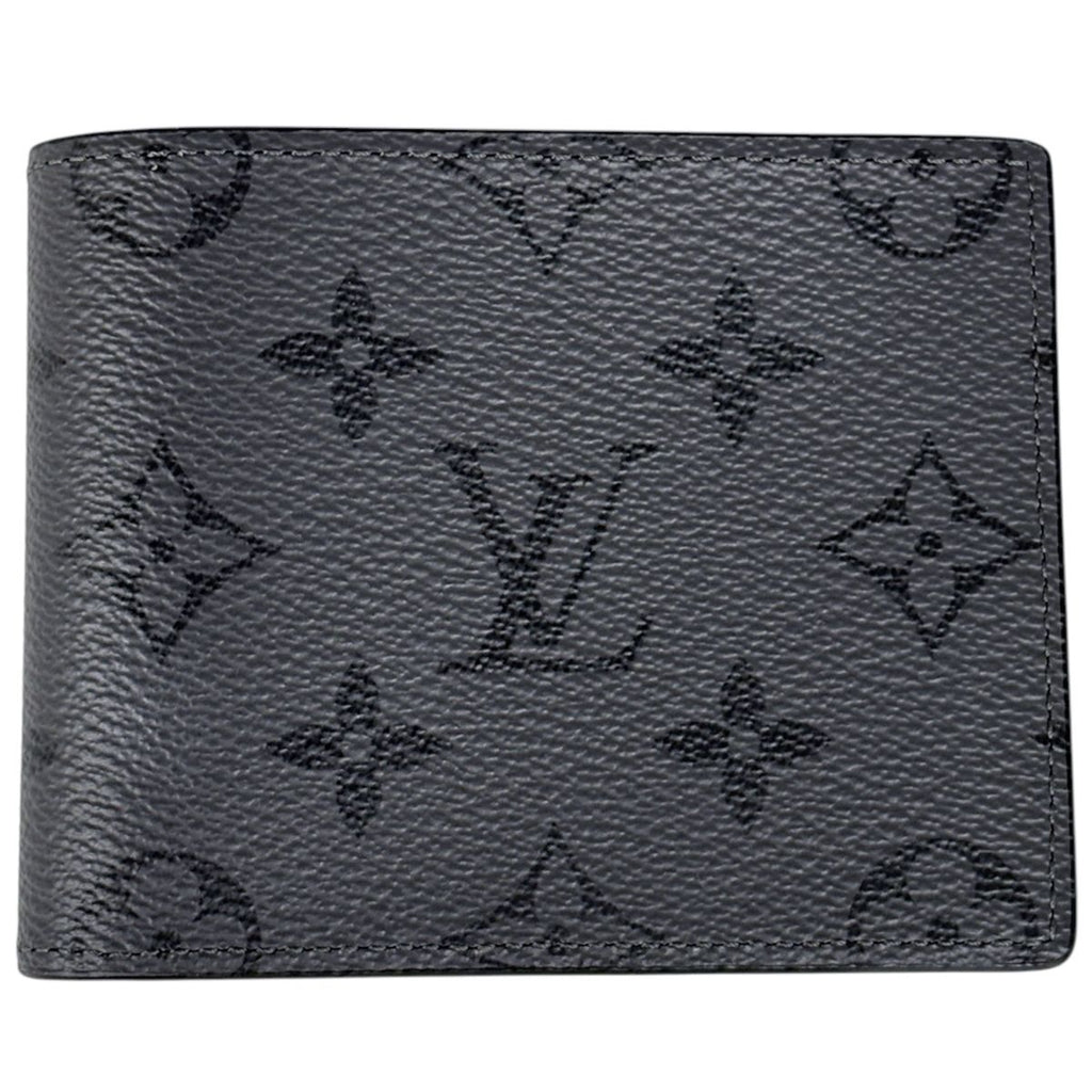 Louis Vuitton Portefeuille Slender Bifold Wallet Monogram Eclipse Gray Noir