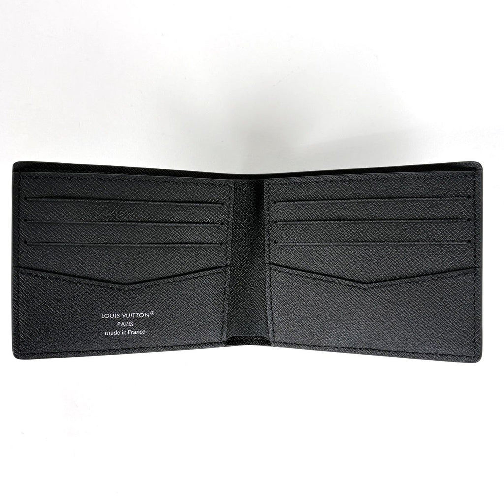 Louis Vuitton Portefeuille Slender Bifold Wallet Monogram Eclipse Gray Noir — view 5