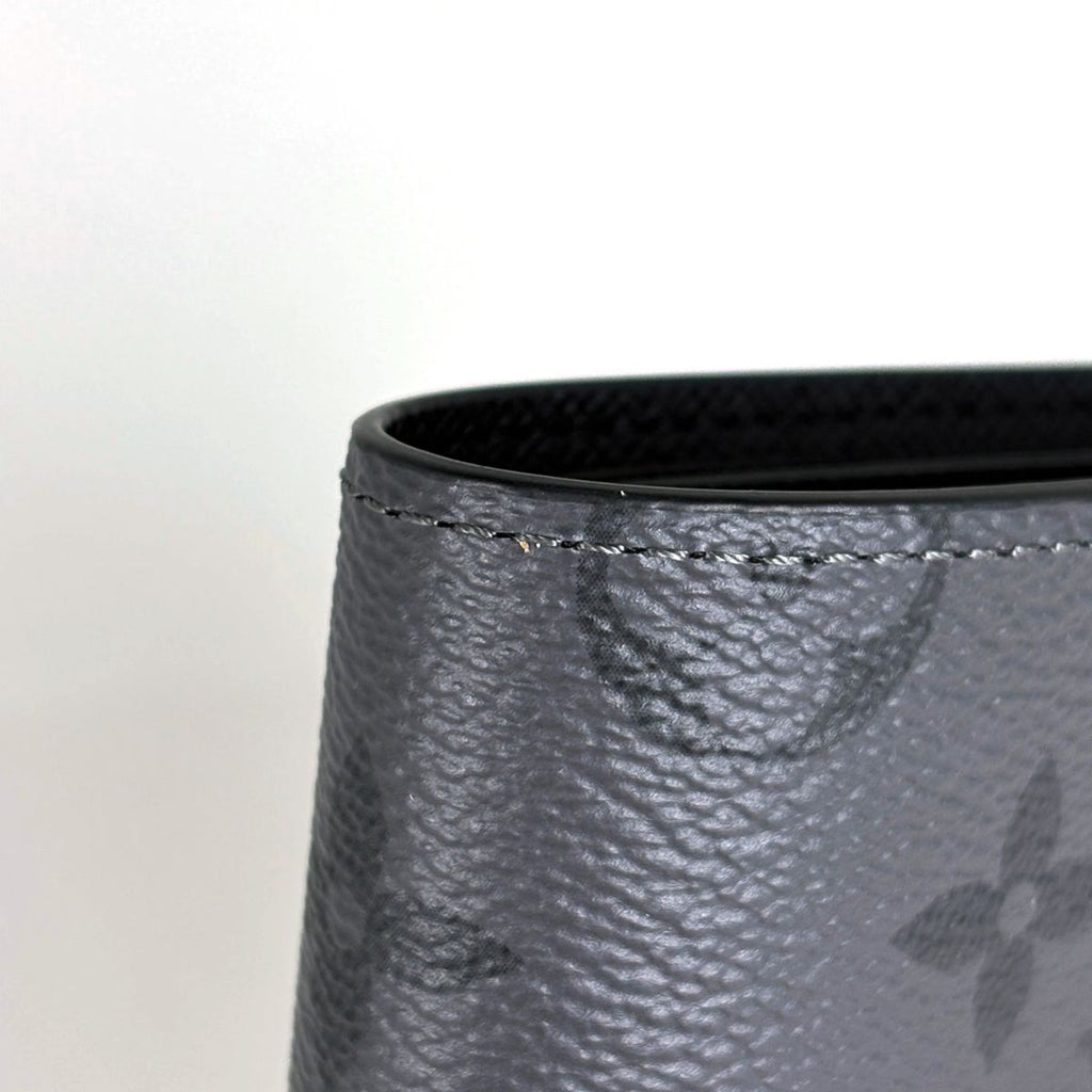 Louis Vuitton Portefeuille Slender Bifold Wallet Monogram Eclipse Gray Noir — view 4