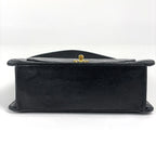 Chanel Shoulder Bag Quilted CC Logo Leather Black — view 5
