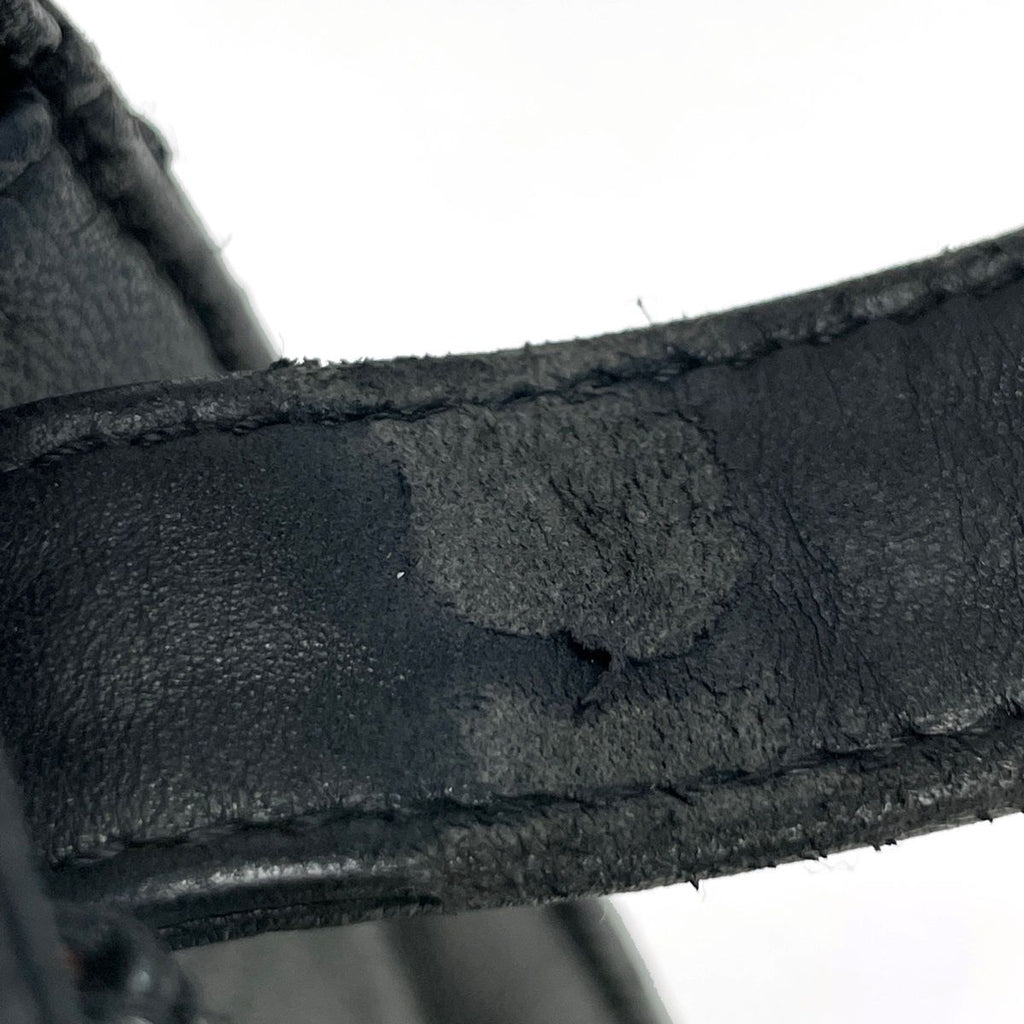 Chanel Shoulder Bag Quilted CC Logo Leather Black — view 8