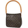 Louis Vuitton Looping MM Shoulder Bag Monogram Brown