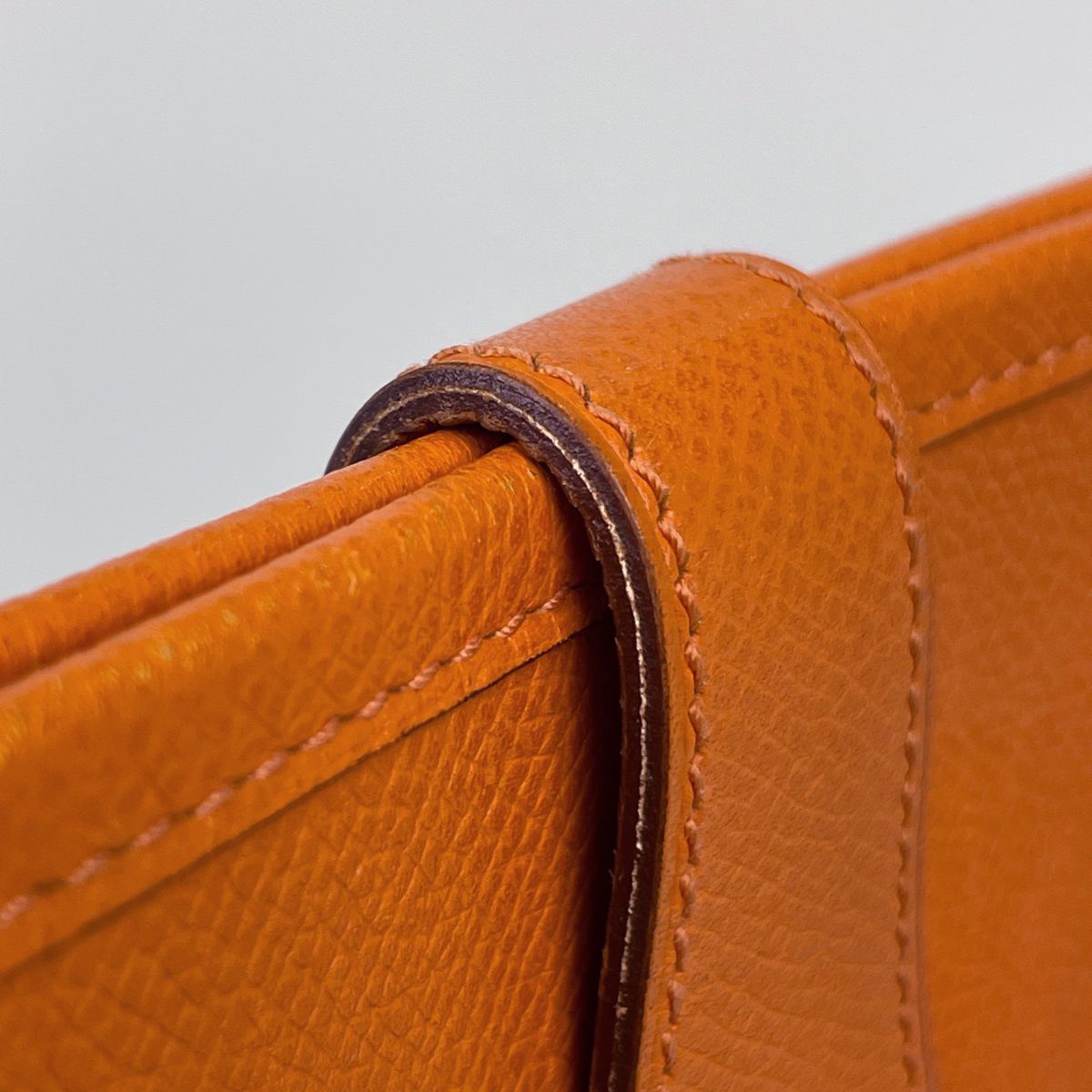 Hermes Evelyne 2 Shoulder Bag GM Perforated H Logo Veau Epsom Potiron — view 7
