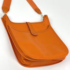 Hermes Evelyne 2 Shoulder Bag GM Perforated H Logo Veau Epsom Potiron — view 2
