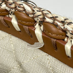Chanel Shoulder Bag CC Logo Basket Fabric Brown — view 7