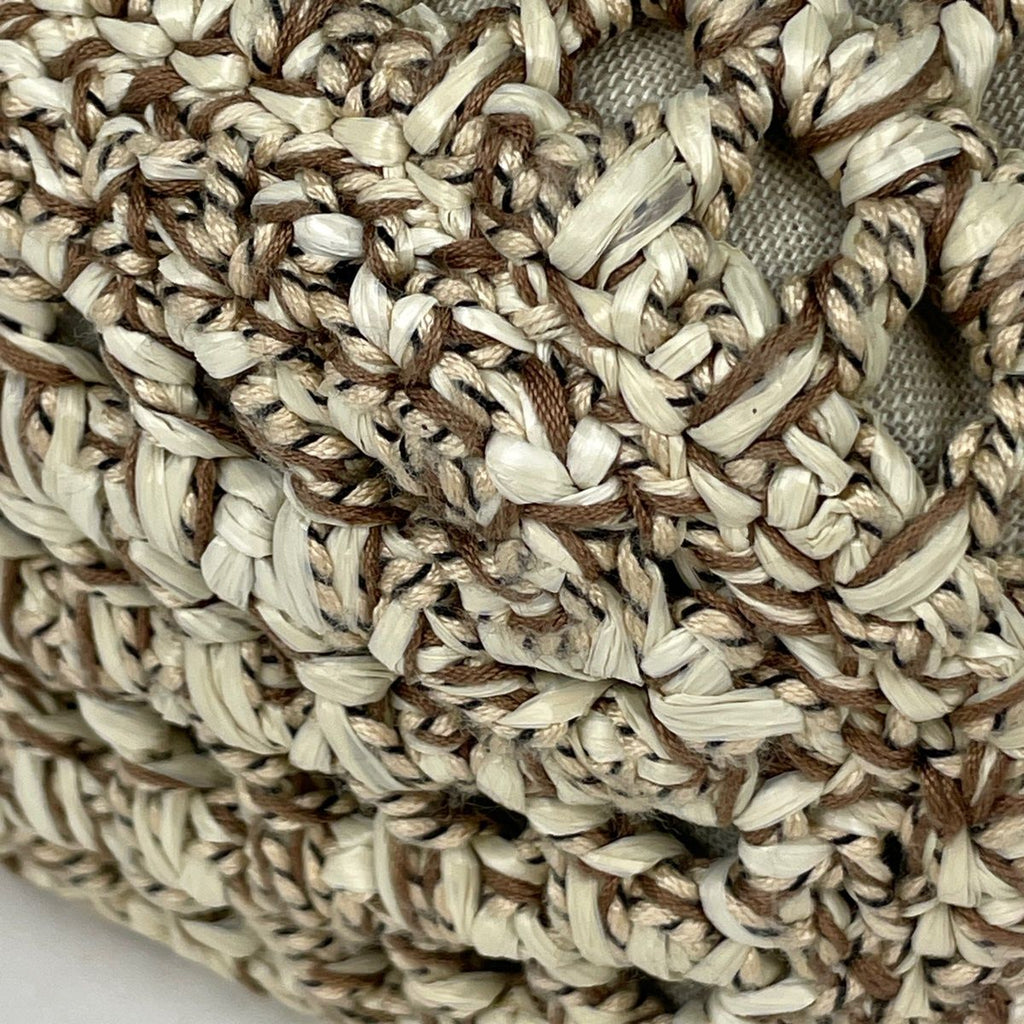 Chanel Shoulder Bag CC Logo Basket Fabric Brown — view 3