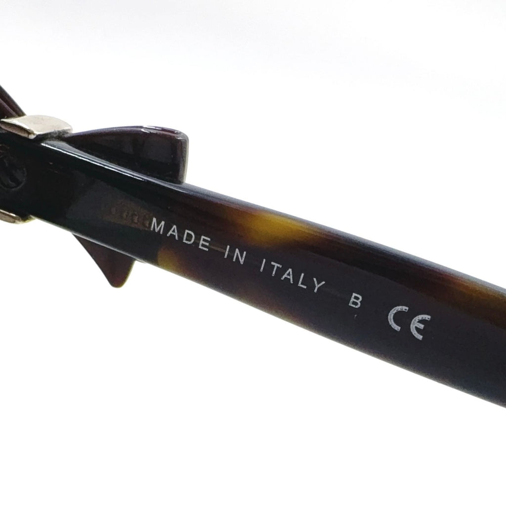 Chanel Side Ribbon CC Logo Acetate Metal Silver Brown Sunglasses Eyewear — view 3