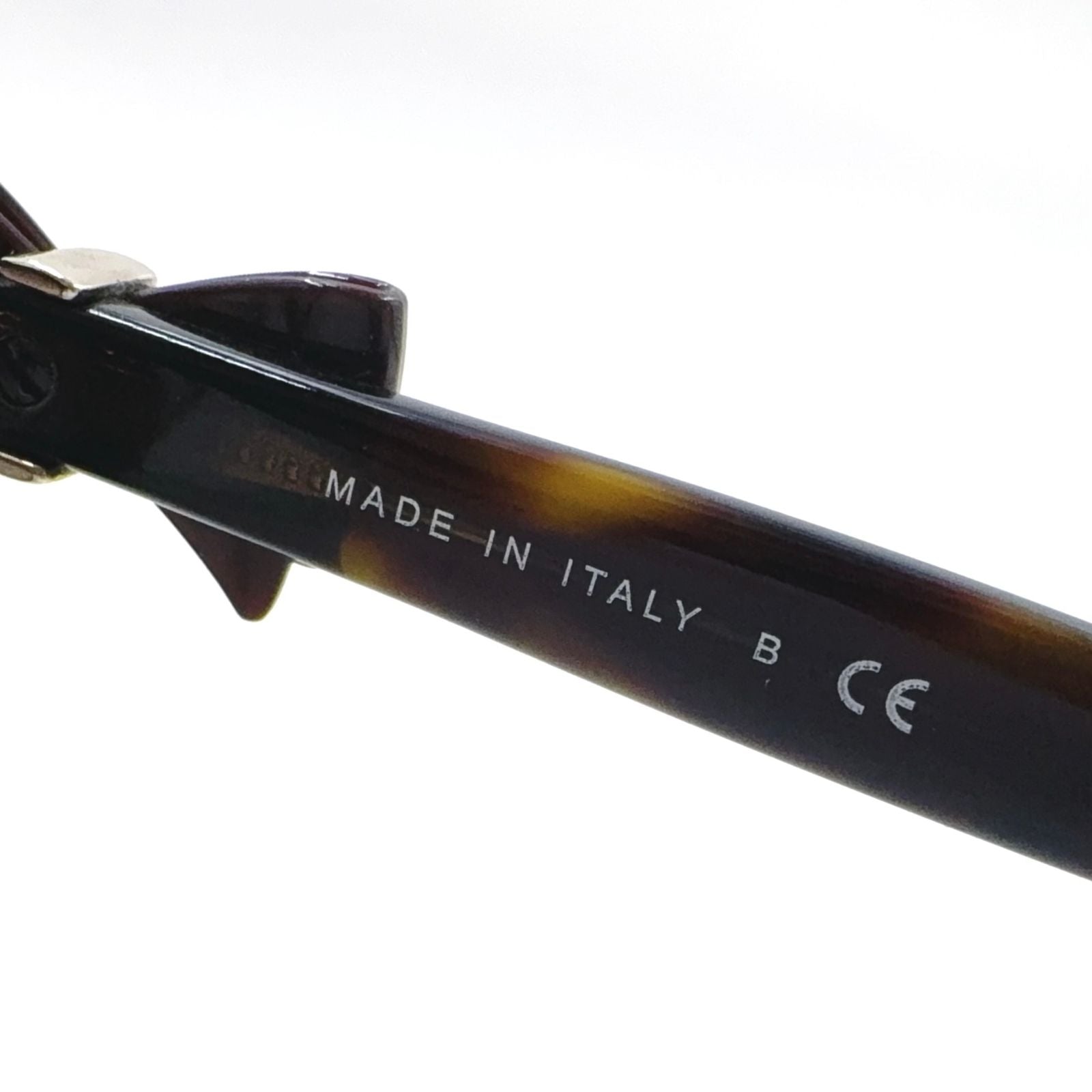 Chanel Side Ribbon CC Logo Acetate Metal Silver Brown Sunglasses Eyewear — view 3