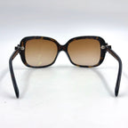 Chanel Side Ribbon CC Logo Acetate Metal Silver Brown Sunglasses Eyewear — view 6
