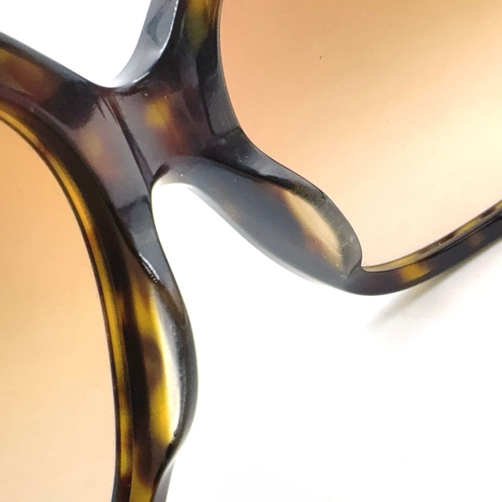 Chanel Side Ribbon CC Logo Acetate Metal Silver Brown Sunglasses Eyewear — view 7