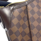 Louis Vuitton Thames PM Damier Ebene Leather Brown Shoulder Bag Gold — view 7