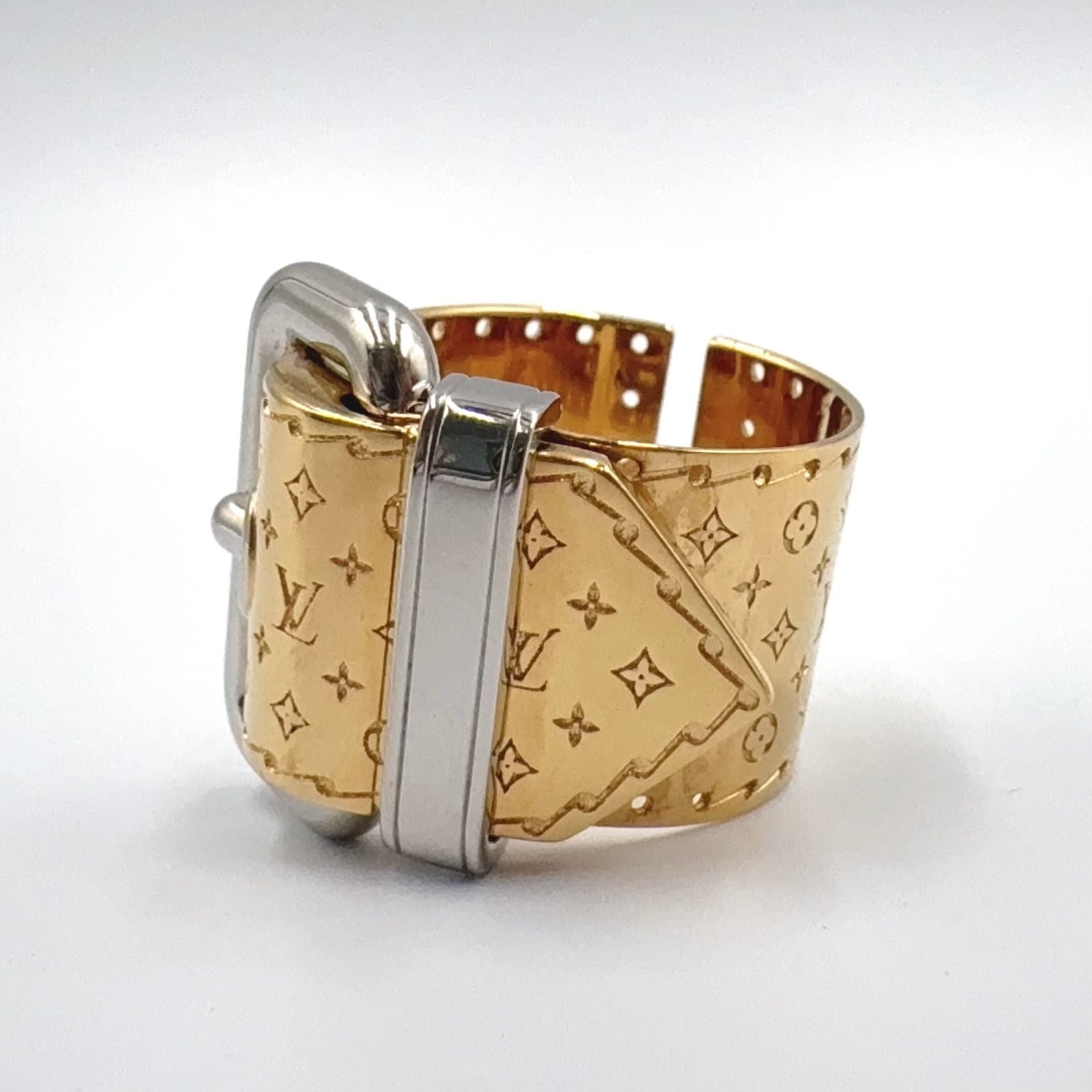 Louis Vuitton Nanogram Gold Plated Silver Ring — view 2
