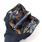 Hermes Azap Silk'in Compact Veau Epsom Blue Wallet Silver — view 3