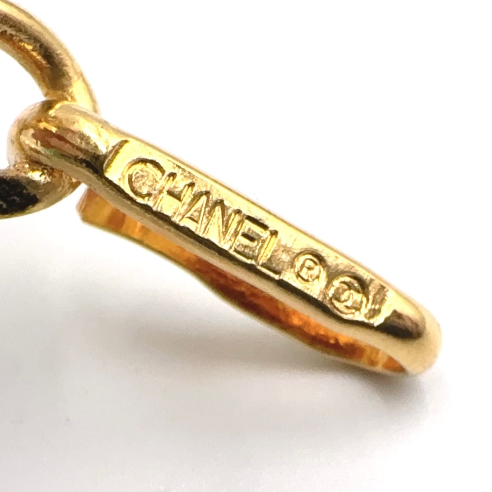 Chanel CC Logo Cambon Plate Gold Plated Chain Belt — view 4
