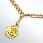 Chanel CC Logo Cambon Plate Gold Plated Chain Belt — view 2