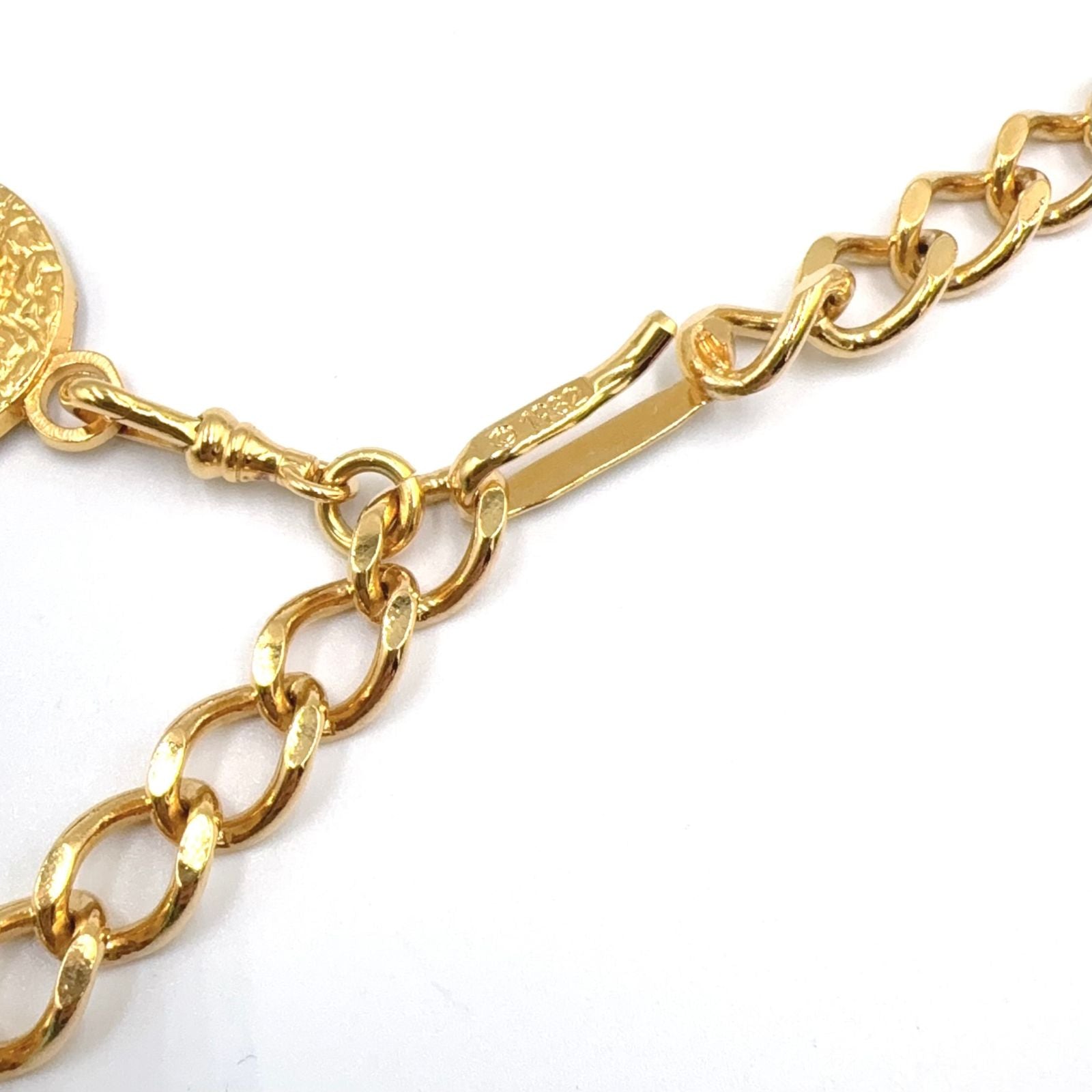 Chanel CC Logo Cambon Plate Gold Plated Chain Belt — view 6