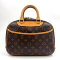 Louis Vuitton Monogram Leather Brown Light Handbag Gold