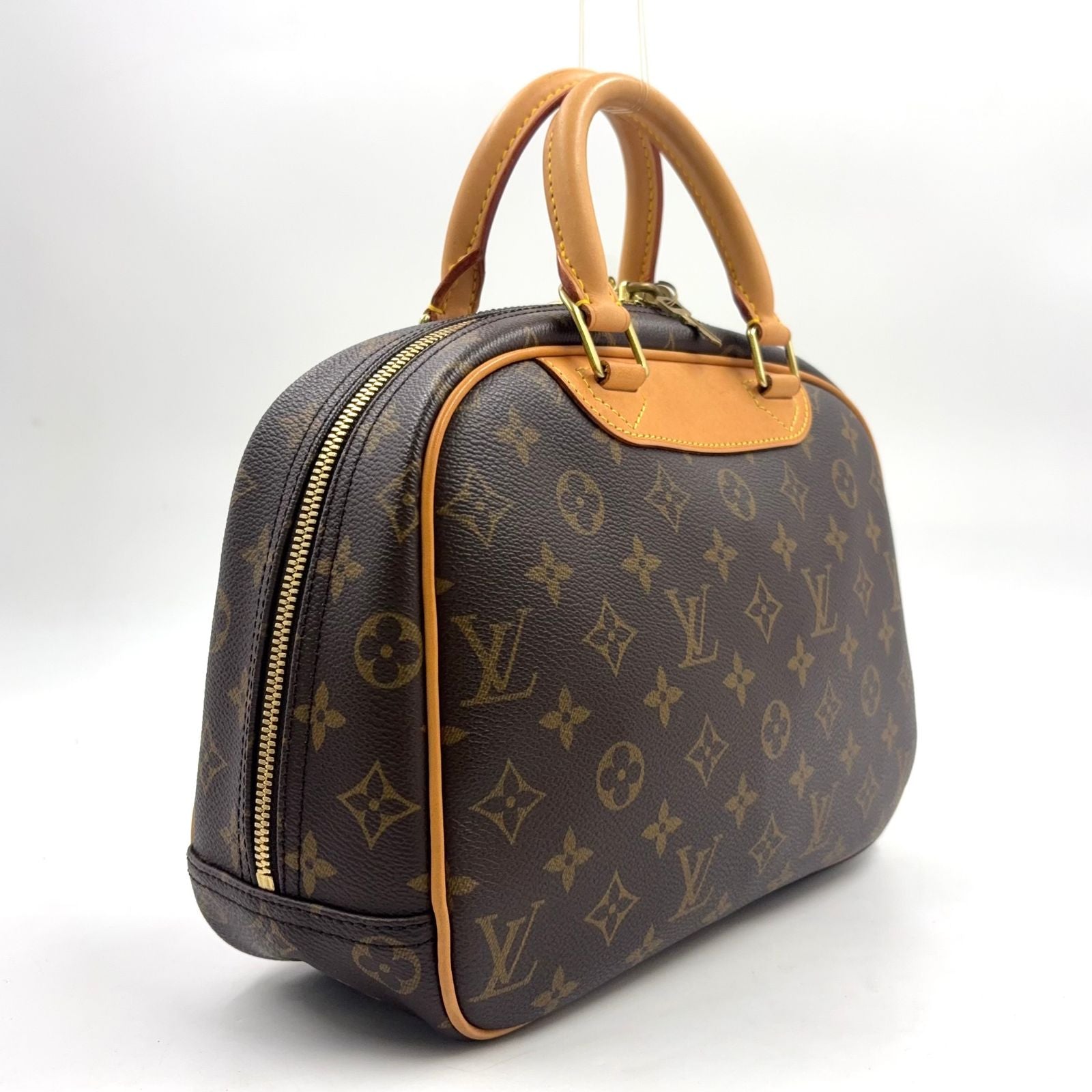 Louis Vuitton Monogram Leather Brown Light Handbag Gold — view 2