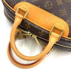 Louis Vuitton Monogram Leather Brown Light Handbag Gold — view 7
