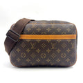 Louis Vuitton Reporter PM Monogram Leather Brown Light Shoulder Bag Gold