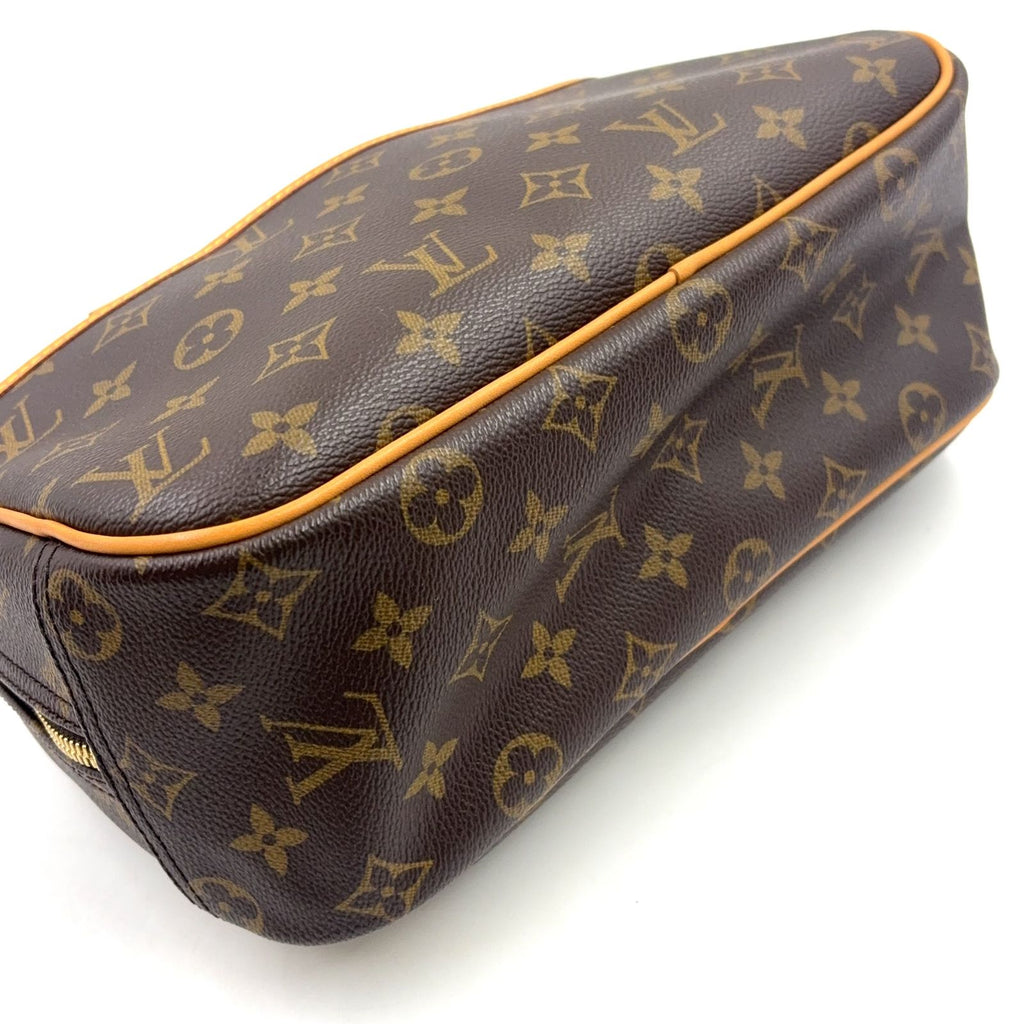 Louis Vuitton Monogram Leather Brown Light Handbag Gold — view 5