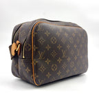 Louis Vuitton Reporter PM Monogram Leather Brown Light Shoulder Bag Gold — view 2