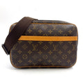 Louis Vuitton Reporter PM Monogram Leather Brown Light Shoulder Bag Gold