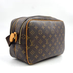 Louis Vuitton Reporter PM Monogram Leather Brown Light Shoulder Bag Gold — view 2