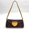 Louis Vuitton Pochette Beverly Monogram Leather Brown Light Shoulder Bag Gold