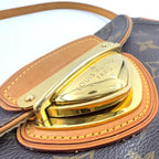 Louis Vuitton Pochette Beverly Monogram Leather Brown Light Shoulder Bag Gold — view 5