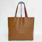 Hermes Double Sens 36 Reversible Tote Shoulder Bag Taurillon Clemence Brown — view 3