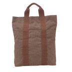 Hermes Tote Bag Her Line Cabas Polyester Polyamide Brown Vertical Everyday