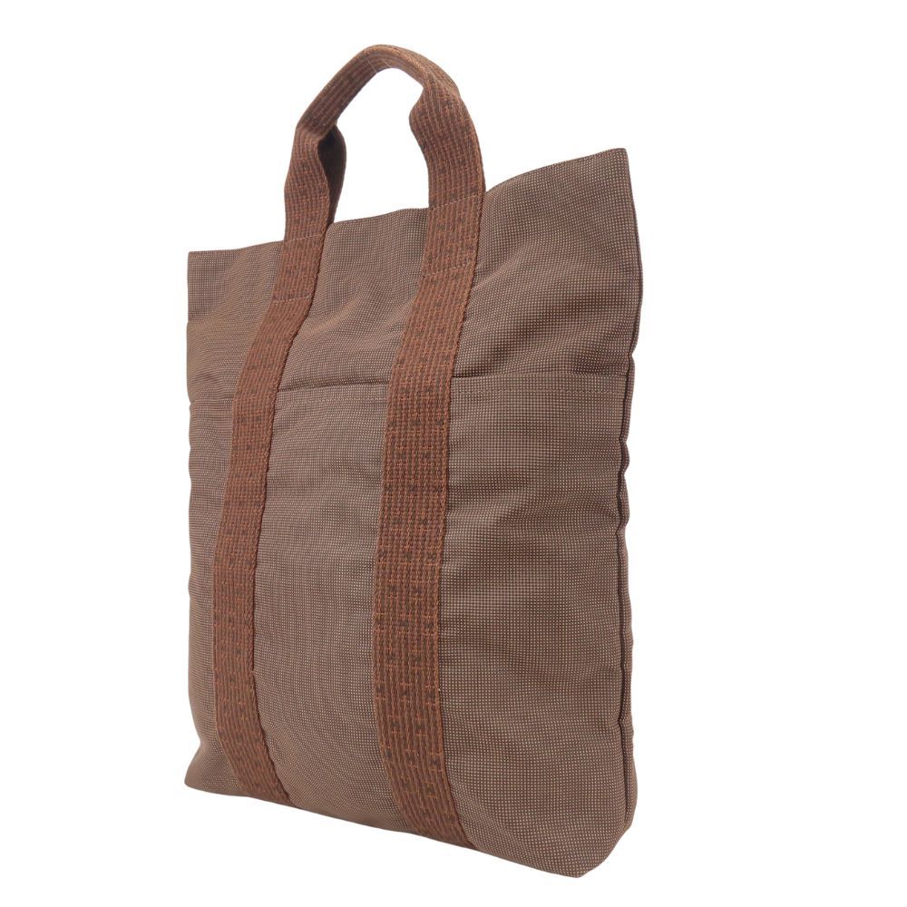 Hermes Tote Bag Her Line Cabas Polyester Polyamide Brown Vertical Everyday — view 2