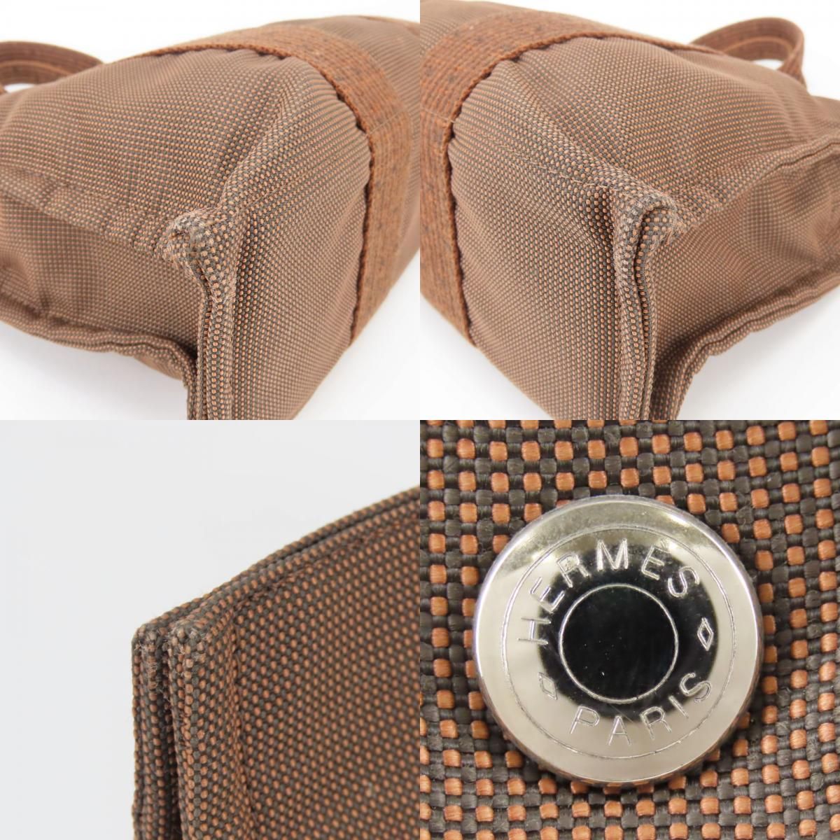Hermes Tote Bag Her Line PM Canvas Brown New Everyday — view 5