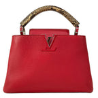 Louis Vuitton Handbag Capucines BB Ruby Leather Cowhide
