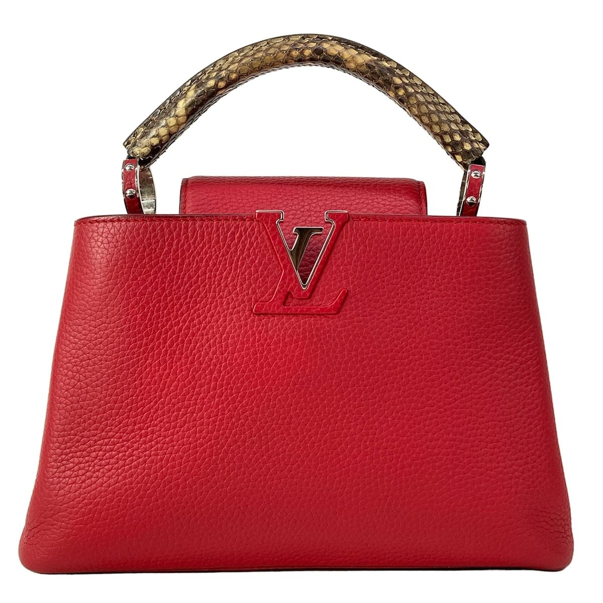 Louis Vuitton Handbag Capucines BB Ruby Leather Cowhide