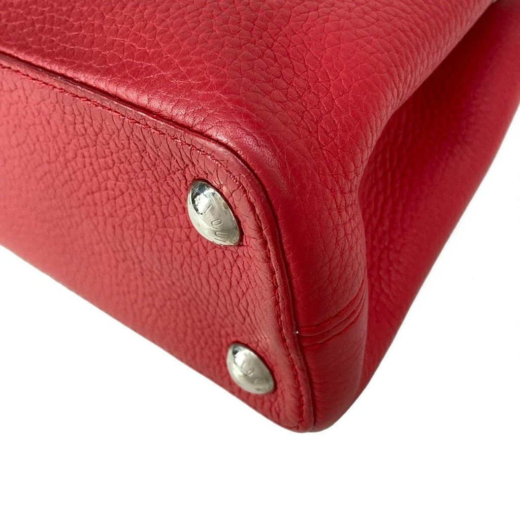 Louis Vuitton Handbag Capucines BB Ruby Leather Cowhide — view 6
