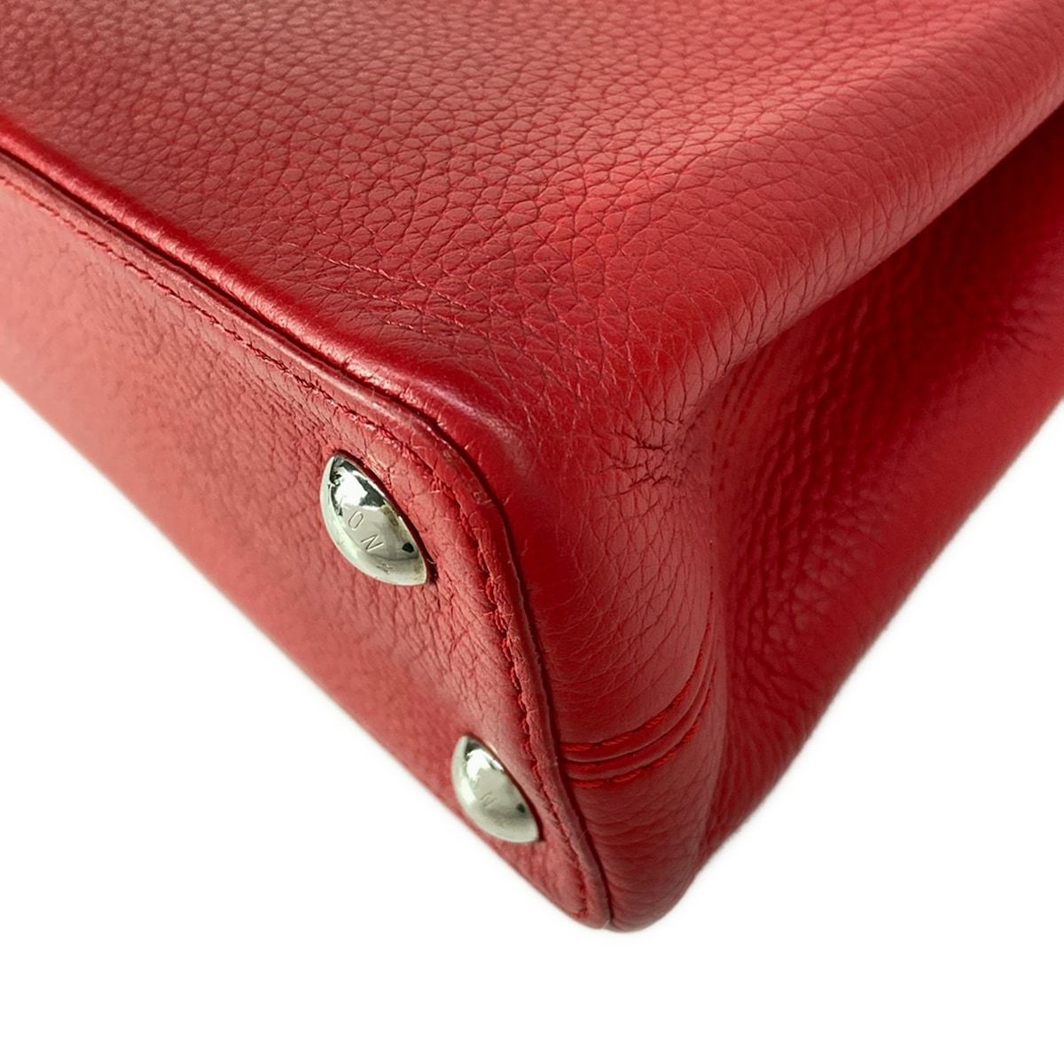 Louis Vuitton Handbag Capucines BB Ruby Leather Cowhide — view 8