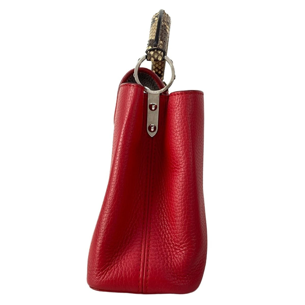 Louis Vuitton Handbag Capucines BB Ruby Leather Cowhide — view 2
