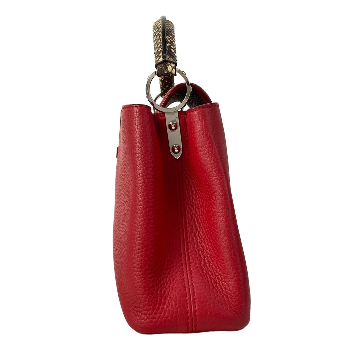Louis Vuitton Handbag Capucines BB Ruby Leather Cowhide — view 4